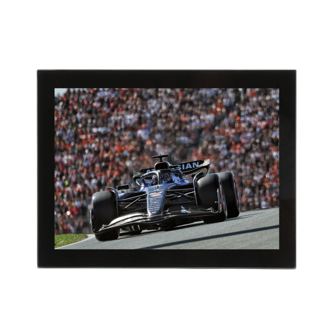 Alex Albon 2025 Williams Racing Glass Frame Print - Dutch GP