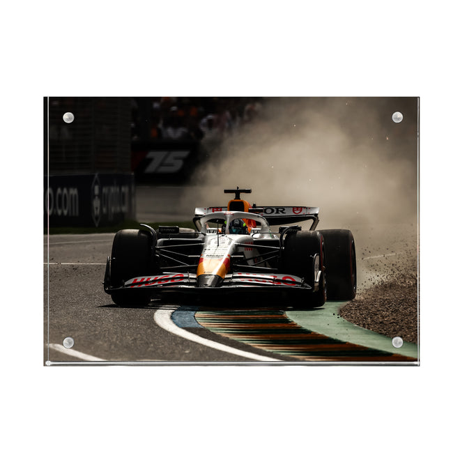 Isack Hadjar 2025 Visa CashApp Racing Bulls Acrylic Block Print - Australian GP