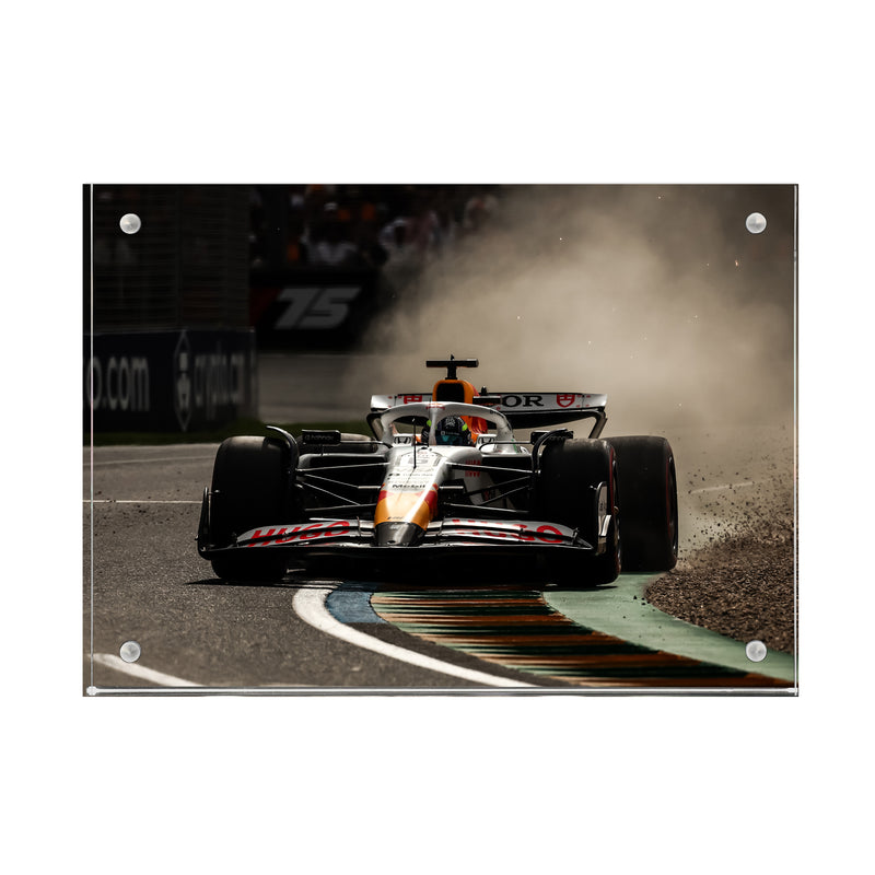 Isack Hadjar 2025 Visa CashApp Racing Bulls Acrylic Block Print - Australian GP