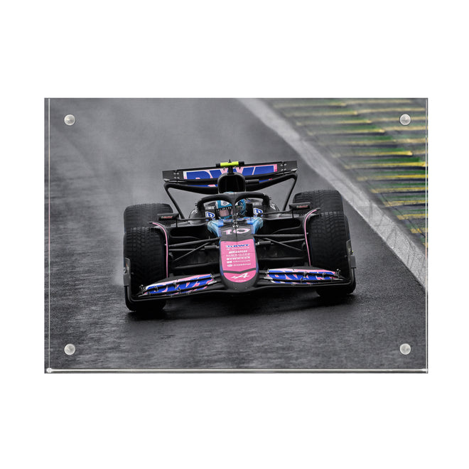 Pierre Gasly 2024 Bwt Alpine F1 Team Acrylic Block Print - Brazilian GP