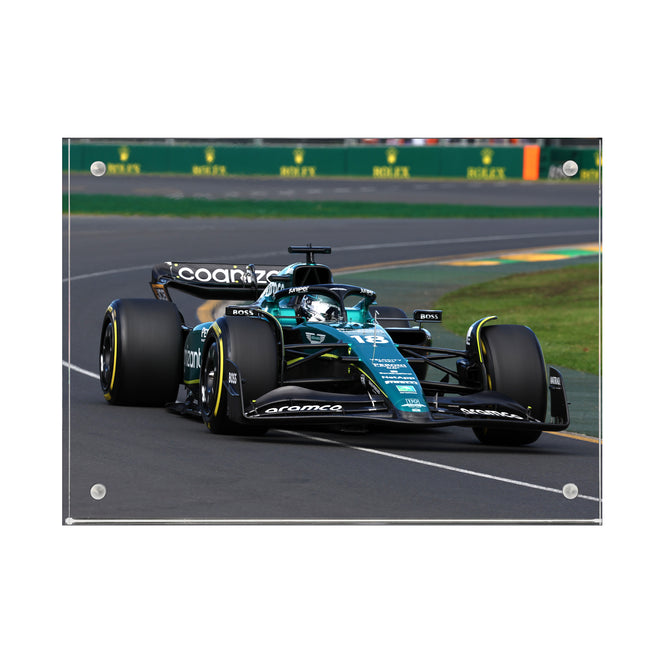 Lance Stroll 2023 Aston Martin Aramco F1 Team Acrylic Block Print - Australian GP