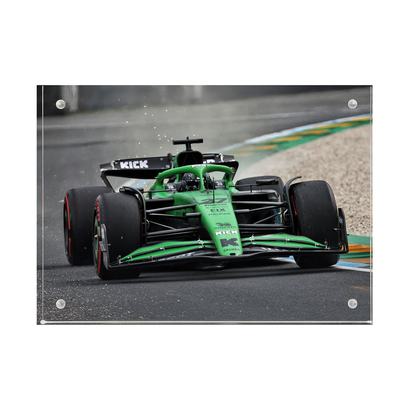 Niko Hulkenberg 2025 Stake F1 Team Kick Sauber Acrylic Block Print - Australian GP