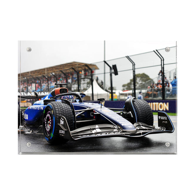 Alex Albon Atlassian Williams Racing Acrylic Block Print - Australian GP