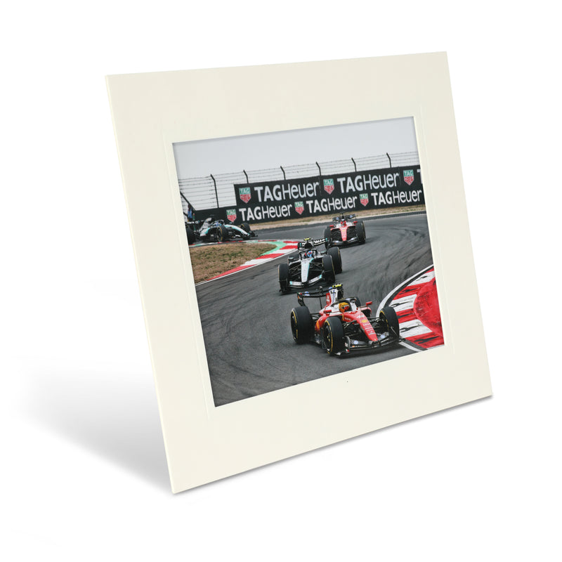 Lewis Hamilton 2026 Scuderia Ferrari HP - China GP - White Strut Mount Print