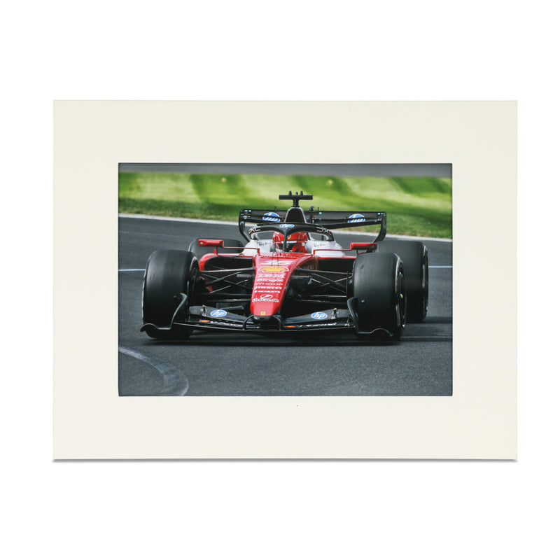 Charles Leclerc 2026  Scuderia Ferrari HP - Australia GP - White Strut Mount Print