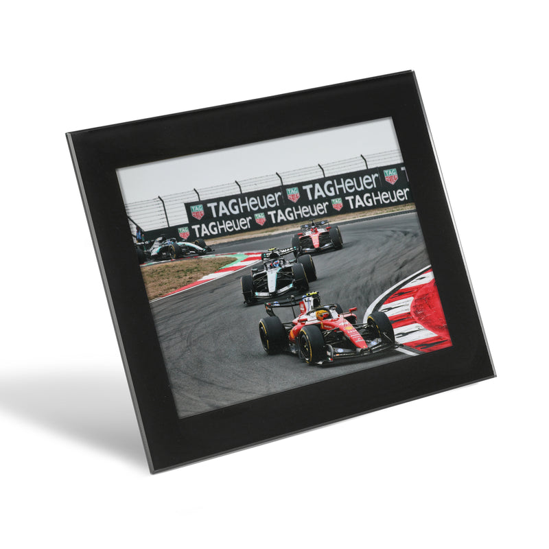 Lewis Hamilton 2026 Scuderia Ferrari HP - China GP - Glass Slate Frame Print
