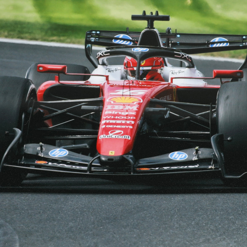 Charles Leclerc 2026  Scuderia Ferrari HP - Australia GP - Glass Slate Frame Print