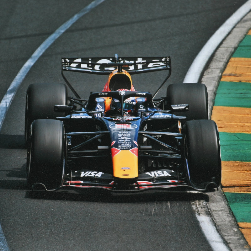 Max Verstappen 2026 Oracle Red Bull Racing - Australia GP - Glass Slate Frame Print