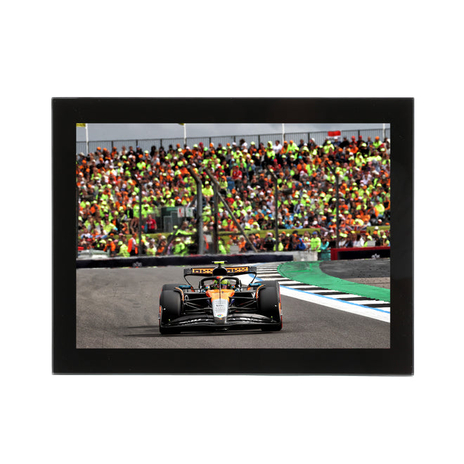 Lando Norris 2025 McLaren F1 Team Glass Frame Print - British GP