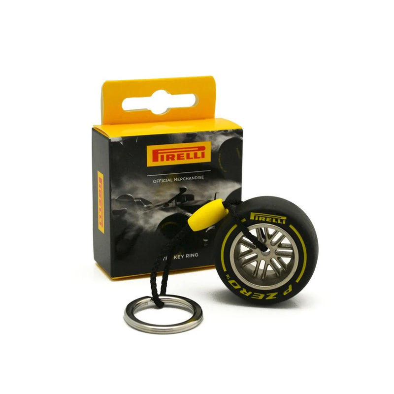 Pirelli Mini Wind Tunnel Tyre Keyring - Medium Tyre